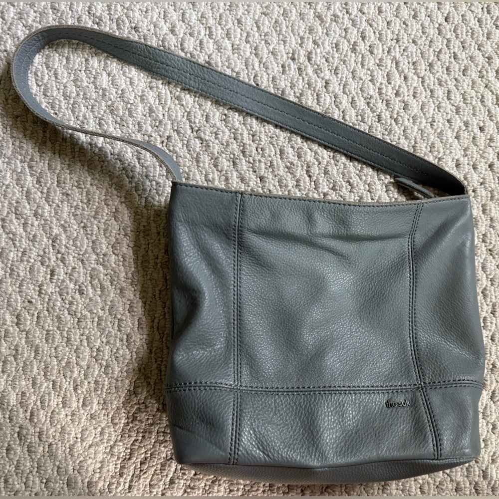 Gray Leather "the Sac" Bag